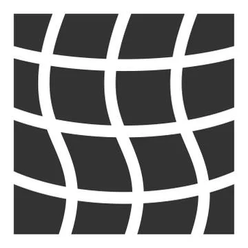 Flat Vector Mesh Square Icon イラスト素材