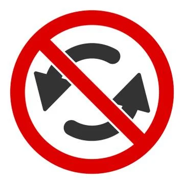 Flat Vector No Flip Arrows Icon イラスト素材