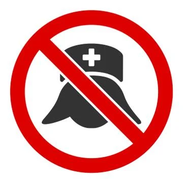 Flat Vector No Medical Nurses Icon イラスト素材