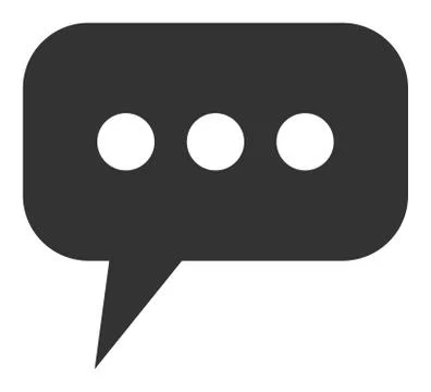 Flat Vector Opinion Cloud Icon イラスト素材