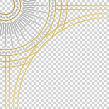 Flat vector pattern is showing circles, radial grid and dots on transparent Illustrazione stock