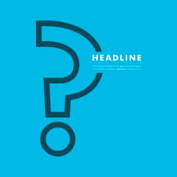 Flat vector question mark with a light bulb Stock Illustration