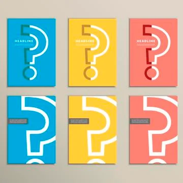 Flat vector question mark with a light bulb Stock Illustration