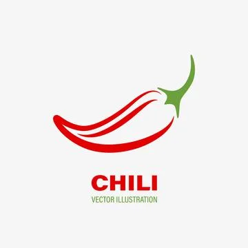 Flat Vector Red Spicy Chili Pepper Icon. Jalapeno Pepper Design Template for Stock Illustration