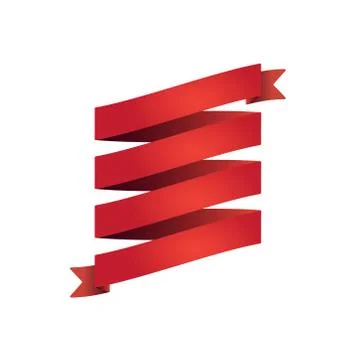 Flat Vector Ribbon Label Stock Illustration