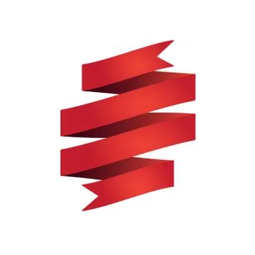 Flat Vector Ribbon Label Stock Illustration