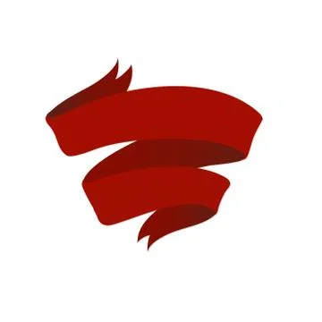 Flat Vector Ribbon Label Stock Illustration