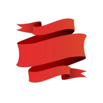 Flat Vector Ribbon Label Stock Illustration