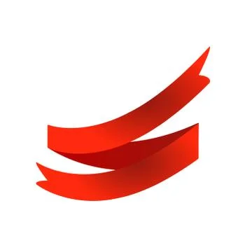 Flat Vector Ribbon Label Stock Illustration