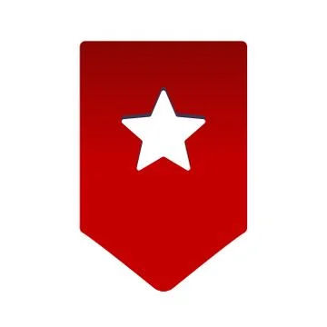 Flat Vector Ribbon Label Stock Illustration