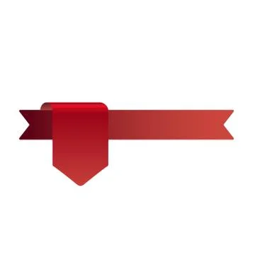 Flat Vector Ribbon Label Stock Illustration