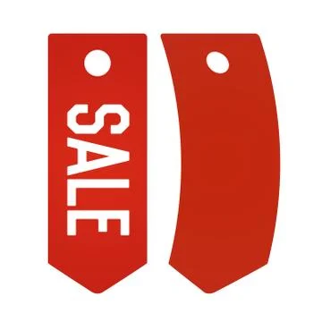 Flat Vector Ribbon Label Illustrazione stock