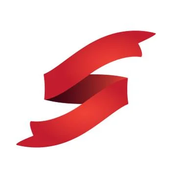 Flat Vector Ribbon Label Illustrazione stock