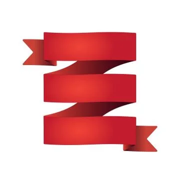 Flat Vector Ribbon Label Stock Illustration