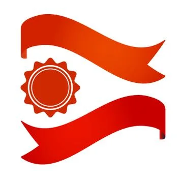 Flat Vector Ribbon Label Stock Illustration