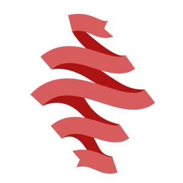 Flat Vector Ribbon Label Stock Illustration