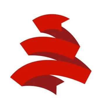 Flat Vector Ribbon Label Stock Illustration