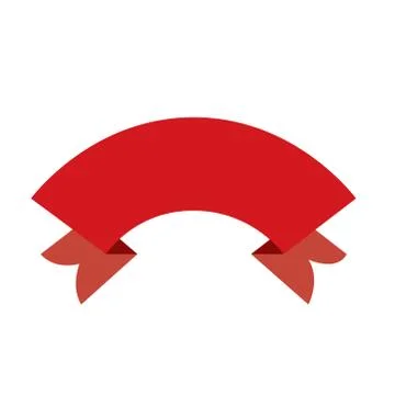 Flat Vector Ribbon Label Stock Illustration