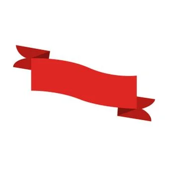 Flat Vector Ribbon Label Stock Illustration