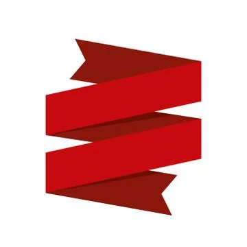 Flat Vector Ribbon Label Stock Illustration