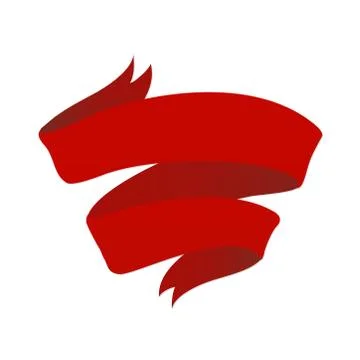 Flat Vector Ribbon Label Stock Illustration