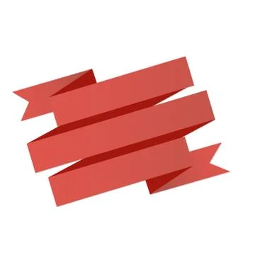 Flat Vector Ribbon Label Stock Illustration