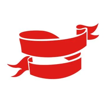 Flat Vector Ribbon Label Stock Illustration