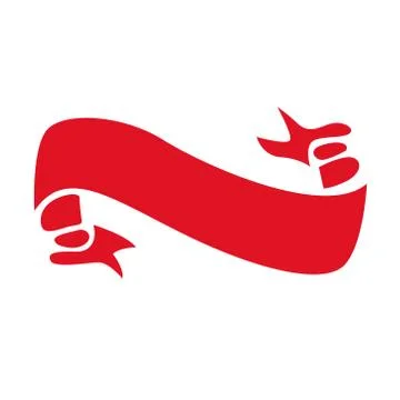 Flat Vector Ribbon Label Stock Illustration