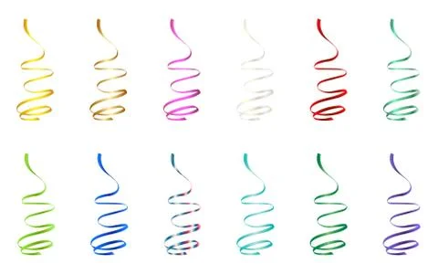 Flat Vector Ribbon Label Stock Illustration