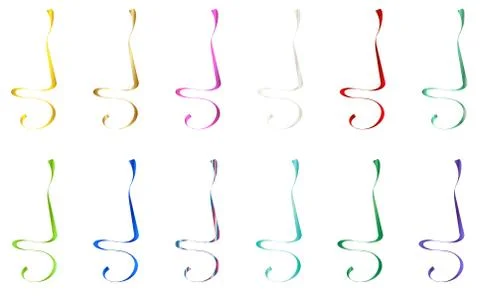 Flat Vector Ribbon Label Stock Illustration