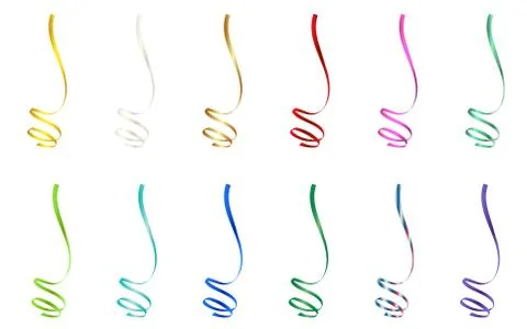 Flat Vector Ribbon Label Stock Illustration