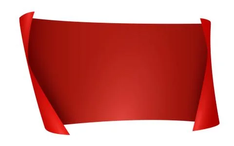 Flat Vector Ribbon Label Illustrazione stock