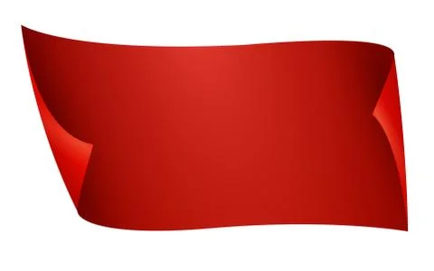 Flat Vector Ribbon Label Stock Illustration