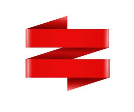 Flat Vector Ribbon Label Stock Illustration