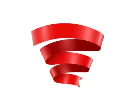 Flat Vector Ribbon Label Stock Illustration