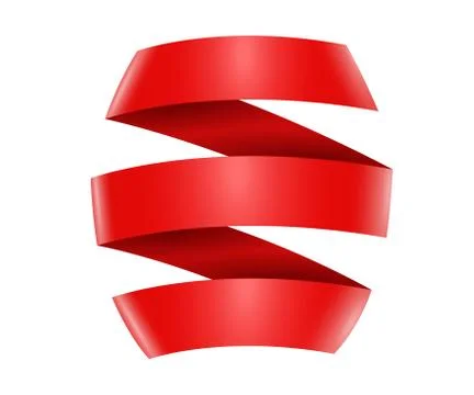 Flat Vector Ribbon Label Illustrazione stock