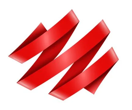 Flat Vector Ribbon Label Stock Illustration