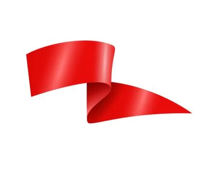 Flat Vector Ribbon Label Stock Illustration