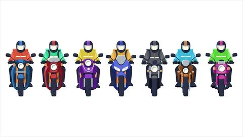 Flat vector of rider riding motorcycle vehicle working rider food delivery 库存插图