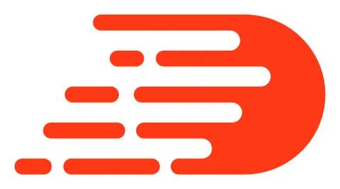 Flat Vector Rush Effect Icon Stock Illustration