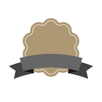 Flat vector shape starburst icon, sunburst of banner and label on white backg Stock Illustration