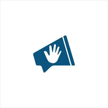 Flat vector simple element illustration from editable hello, stop 스톡 일러스트