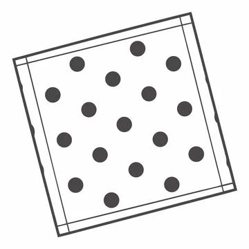 Flat Vector Small Polka Dot Grid Pattern on White Stock Illustration
