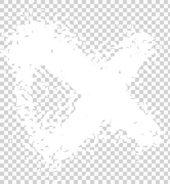 Flat vector splatter pattern resembling star X shape appearing on transparent Stock Illustration