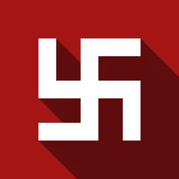 Flat vector Swastika icon with long shadow Flat vector Swastika icon with ... Stock Photos