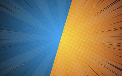 Flat versus comic style background. Ilustración de archivo