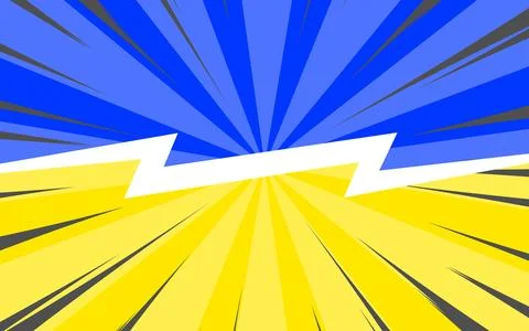 Flat versus comic style background. Illustrazione stock