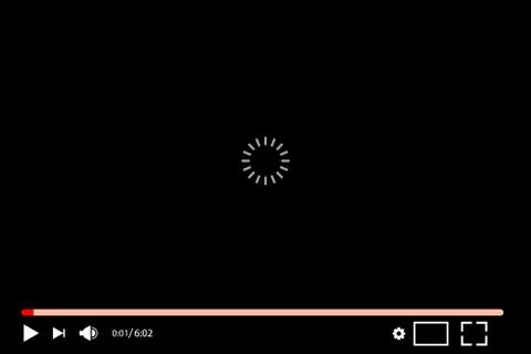 Flat video player interface Stock Illustration