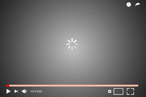 Flat video player interface Stock Illustration