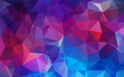 Flat violet color geometric triangle wallpaper Stock Illustration